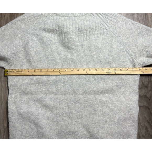 Kit And Ace Women's Chunky Cashmere Boyfriend Fit Long Sweater Comfy Gray S/M - Picture 5 of 10